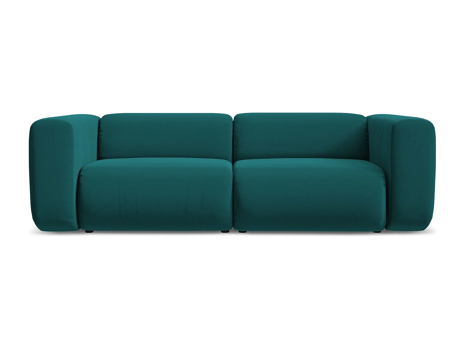 Driezits modulaire bank van marien velours - EKAHI