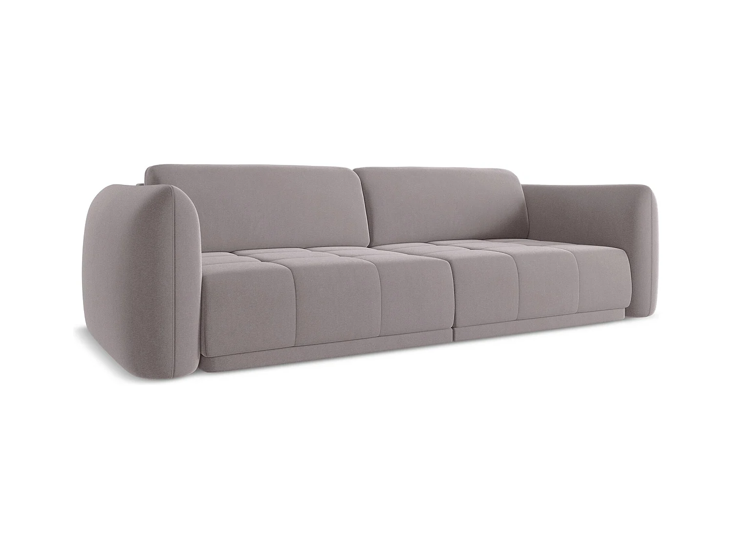 4-Sitzer Sofa - - Samt - Lavendel - HOKU