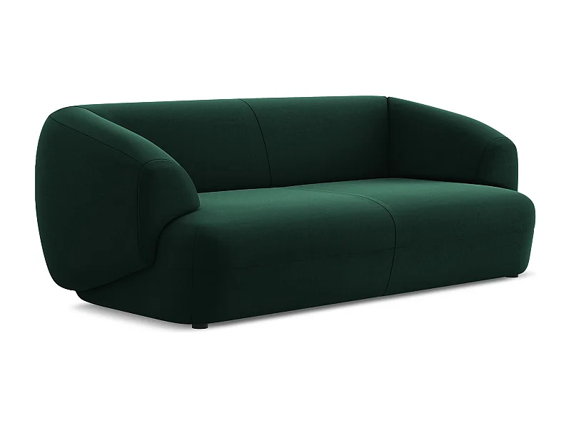 3-Sitzer Sofa - - Samt - Flaschengrün - MOANA
