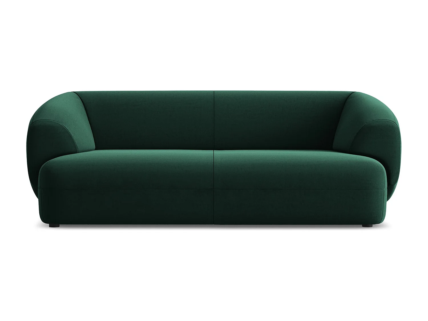 3-Sitzer Sofa - - Samt - Flaschengrün - MOANA