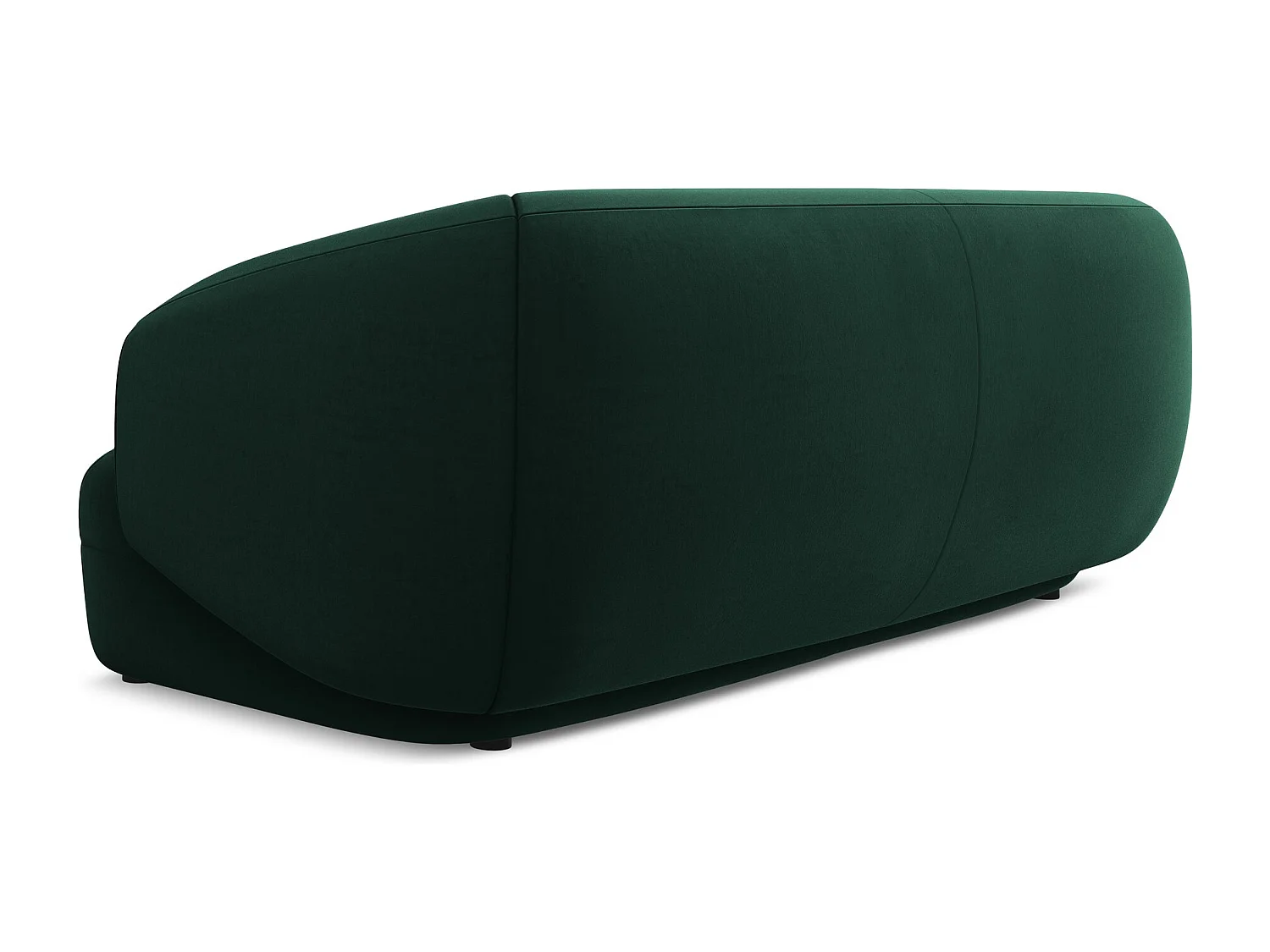 3-Sitzer Sofa - - Samt - Flaschengrün - MOANA