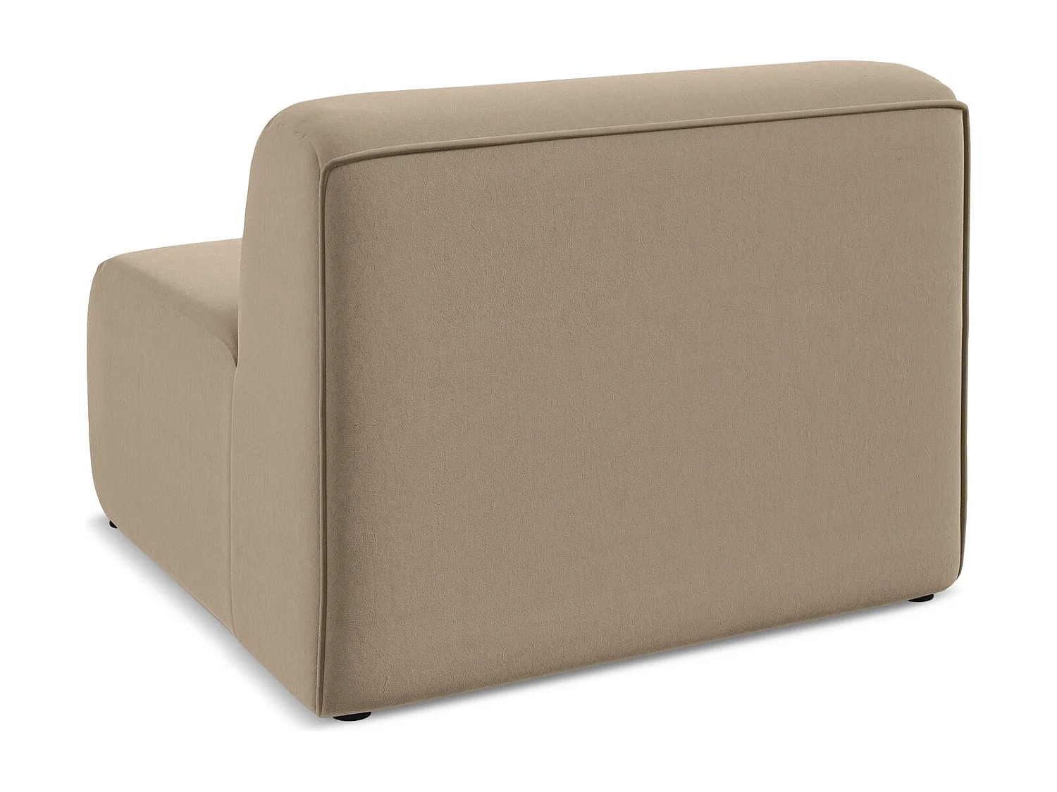 Modular - Mittelsofa - Samt - Hell beige - EKAHI
