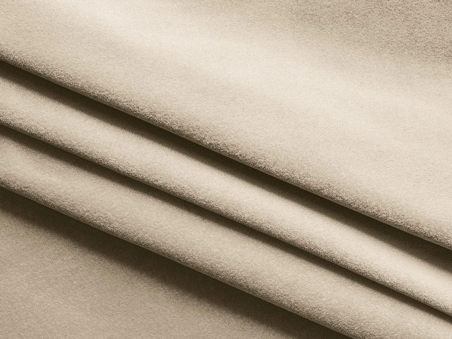 Modular - Mittelsofa - Samt - Hell beige - EKAHI