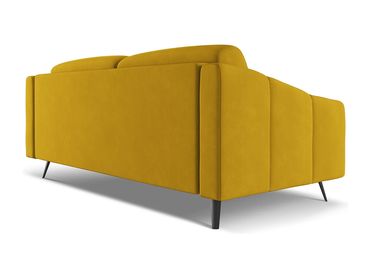 3-Sitzer Sofa - - Chenille - Senf - NALU