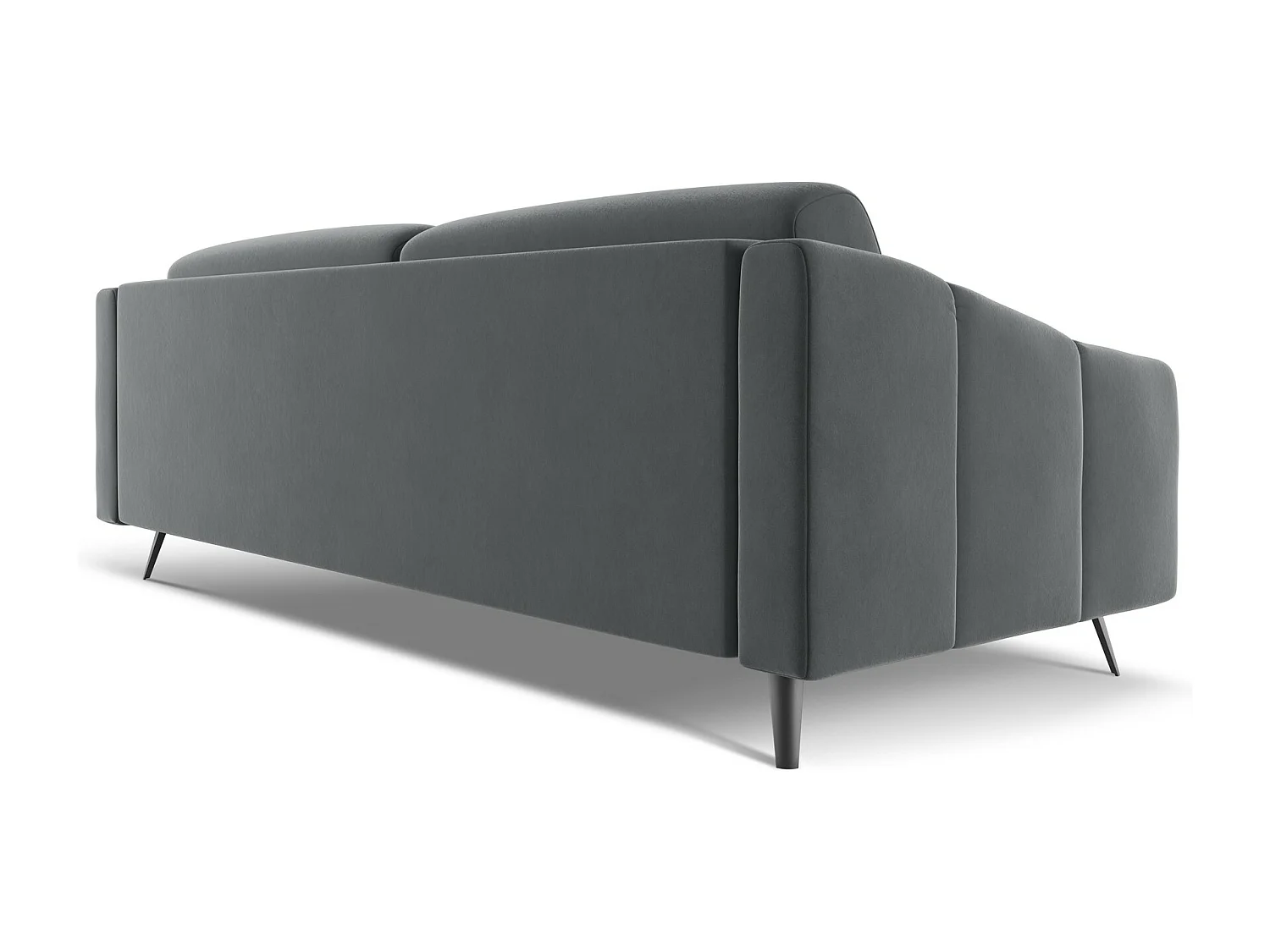 4-Sitzer Sofa - - Samt - Stahl - NALU