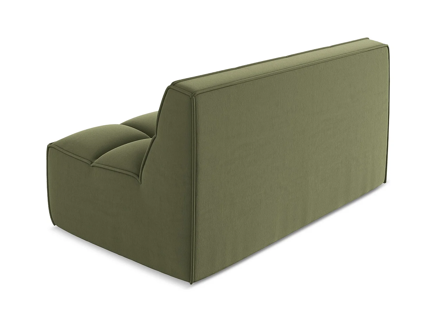 2-Sitzer Sofa - - Samt - Olive - KALAI