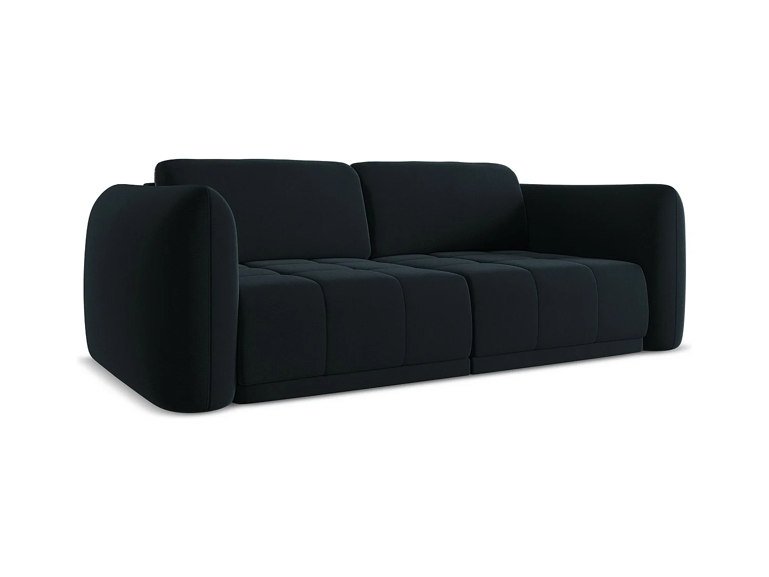 3-Sitzer Sofa - - Samt - Königsblau - HOKU