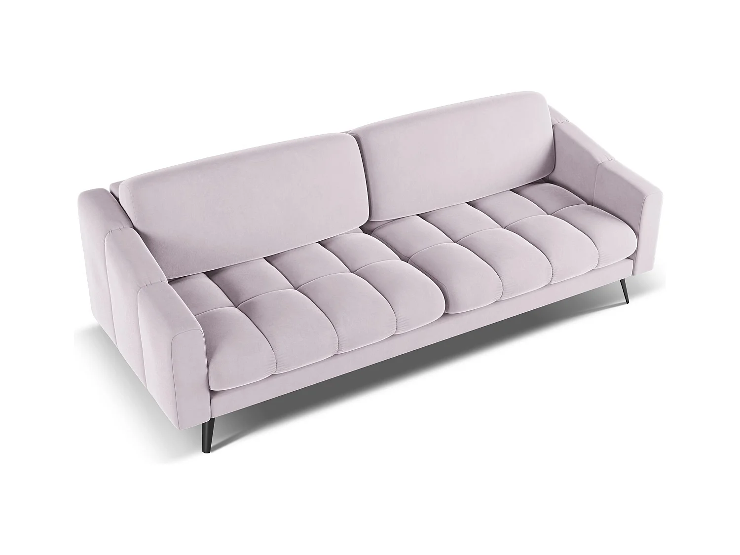 4-Sitzer Sofa - - Samt - Lavendel - NALU