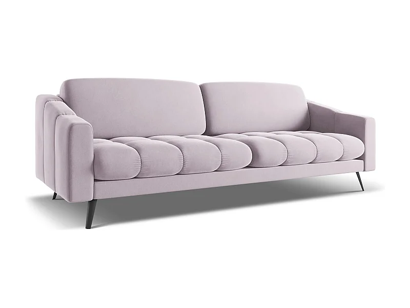 4-Sitzer Sofa - - Samt - Lavendel - NALU