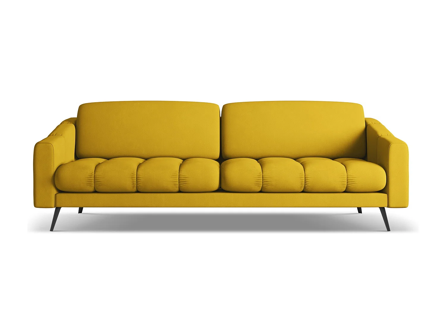 4-Sitzer Sofa - - Chenille - Senf - NALU
