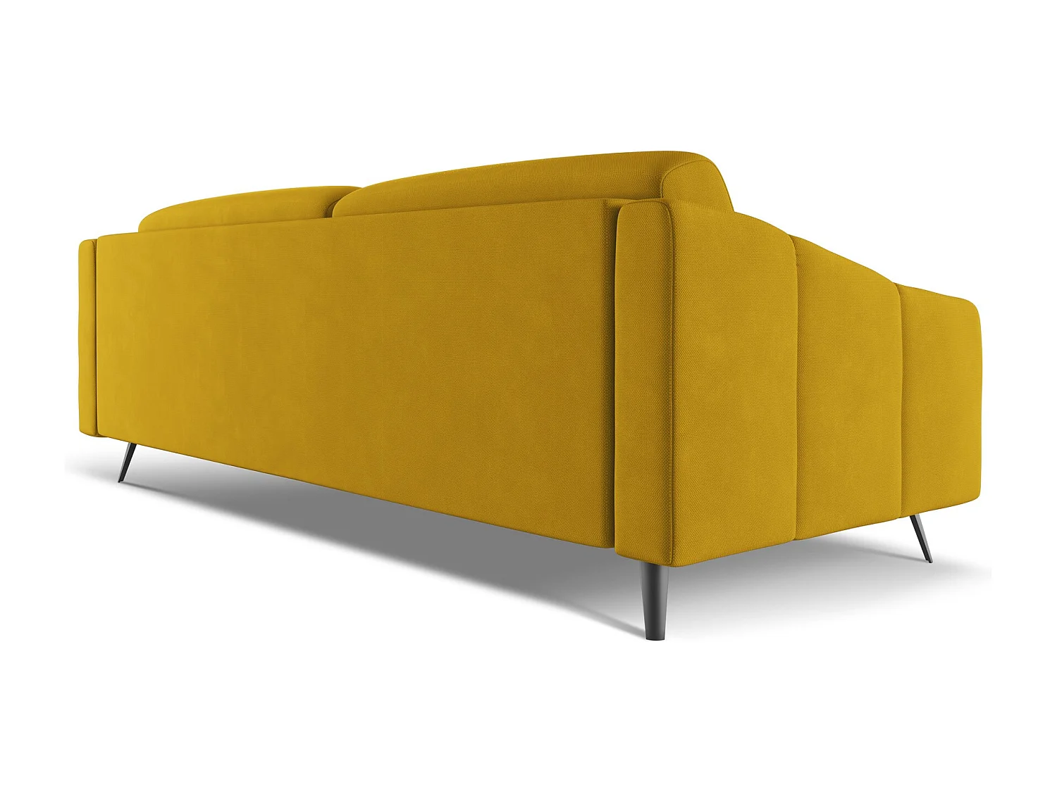 4-Sitzer Sofa - - Chenille - Senf - NALU