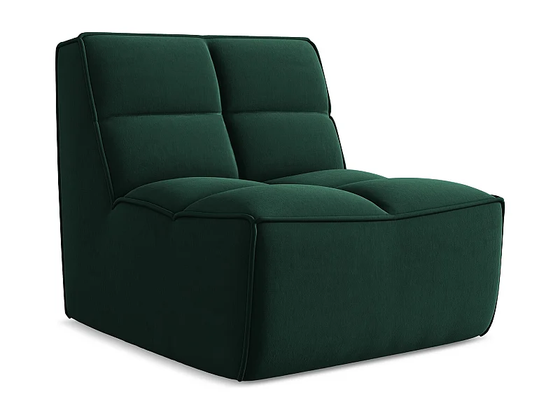 Modular - Mittelsofa - Samt - Flaschengrün - KALAI