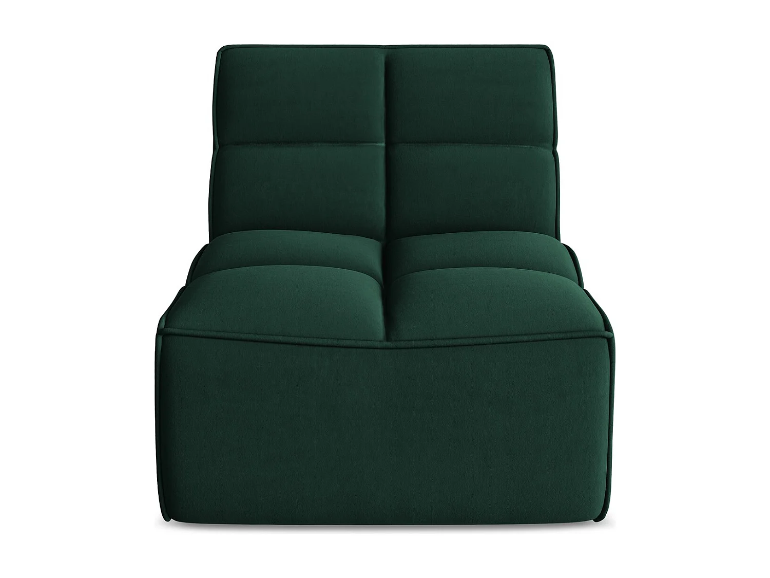 Modular - Mittelsofa - Samt - Flaschengrün - KALAI