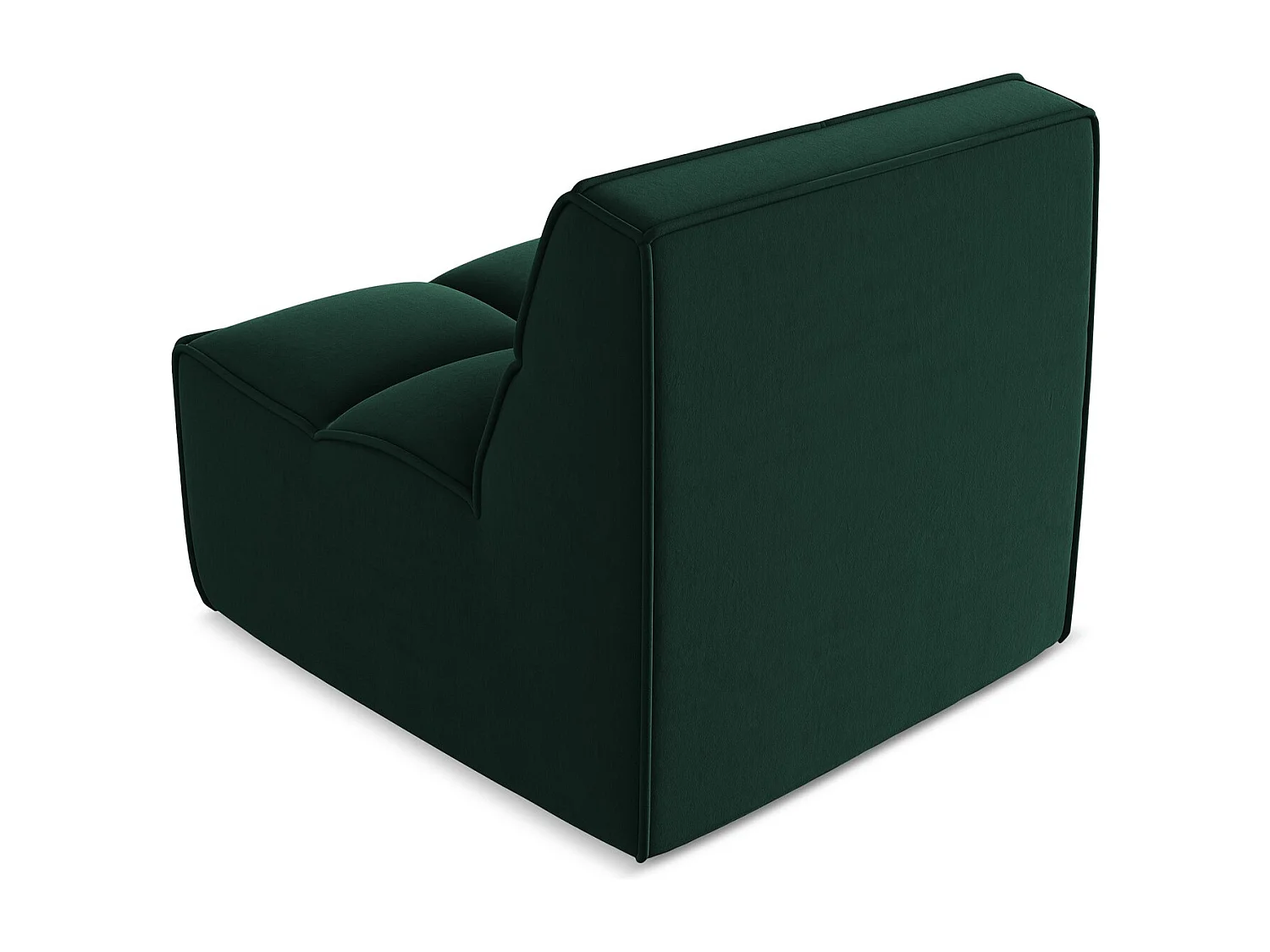 Modular - Mittelsofa - Samt - Flaschengrün - KALAI