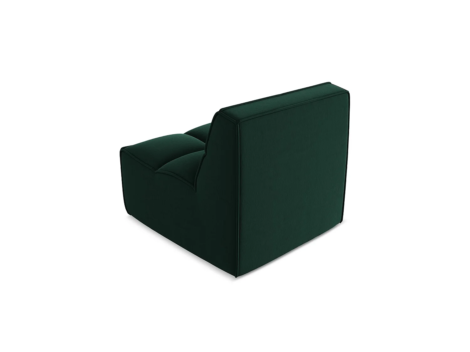 Modular - Mittelsofa - Samt - Flaschengrün - BELLUNO