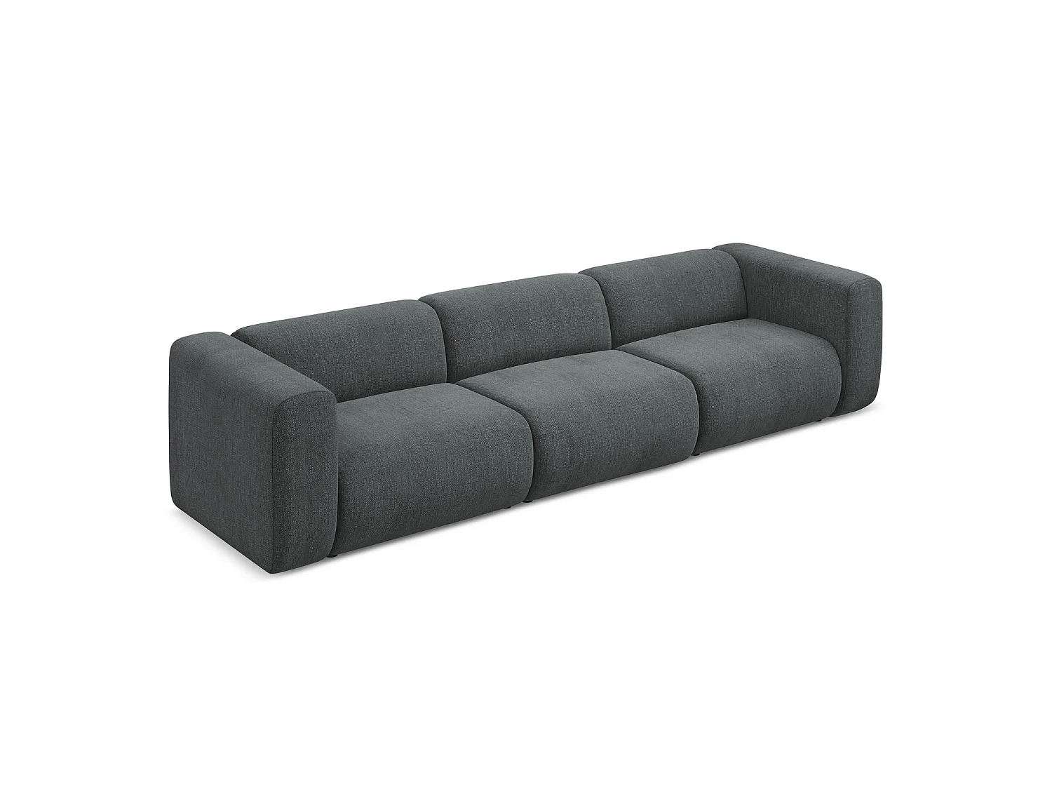 Modulares 4-Sitzer Sofa - - Chenille - Graphit - BARI