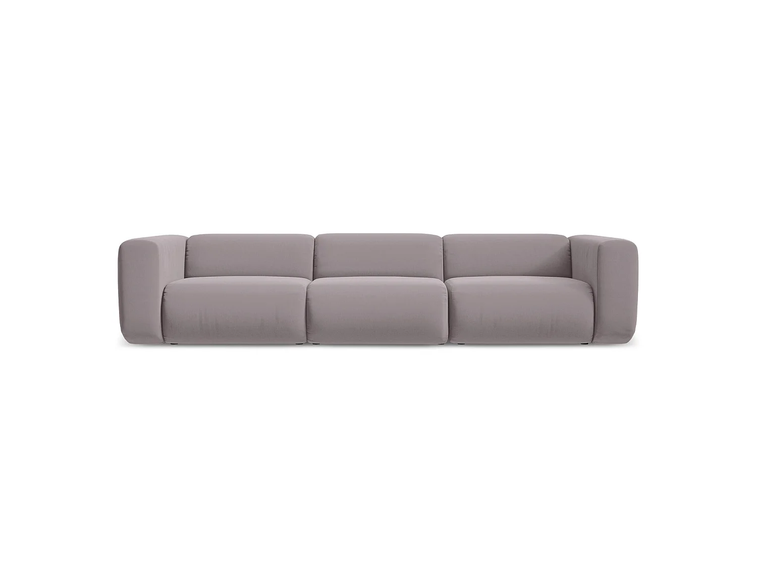 Modulares 4-Sitzer Sofa - - Samt - Lavendel - BARI