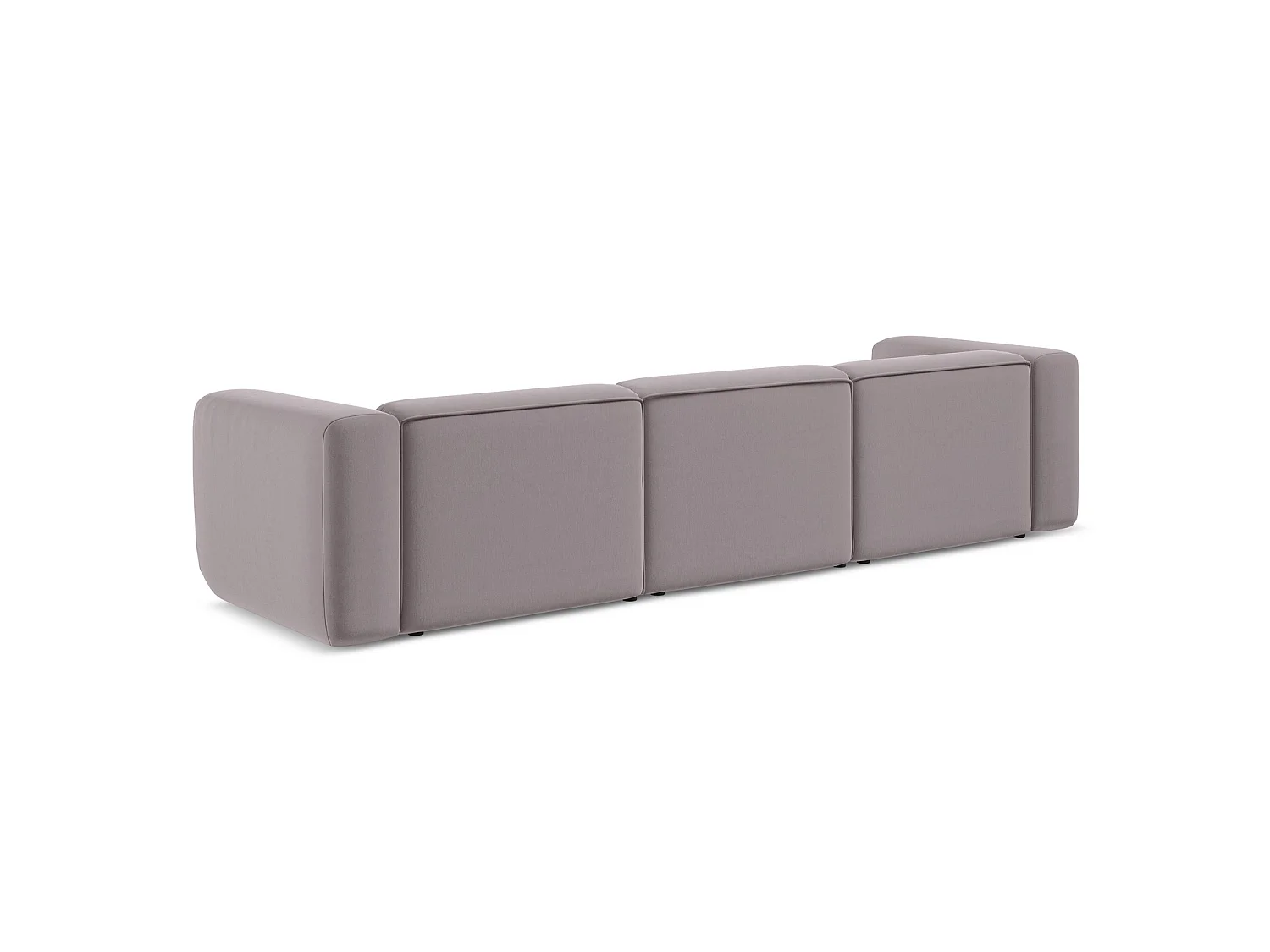 Modulares 4-Sitzer Sofa - - Samt - Lavendel - BARI