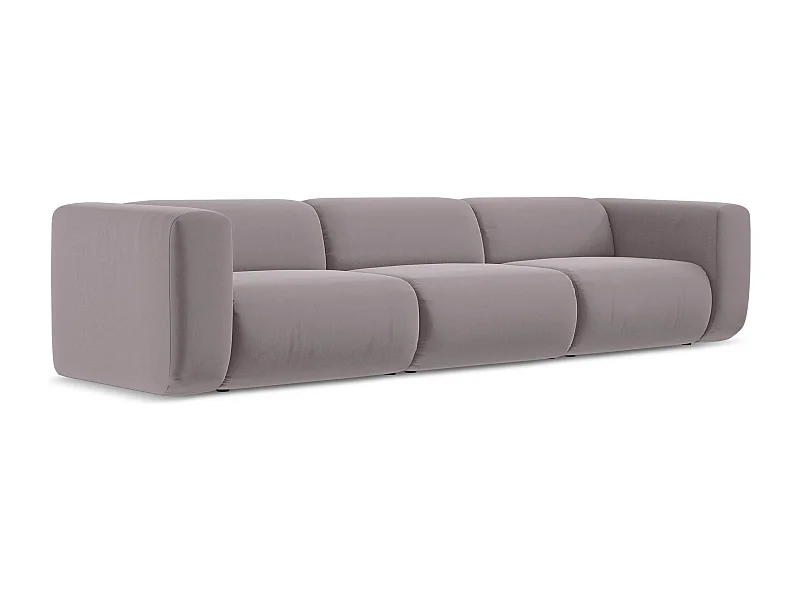 Modulares 4-Sitzer Sofa - - Samt - Lavendel - EKAHI
