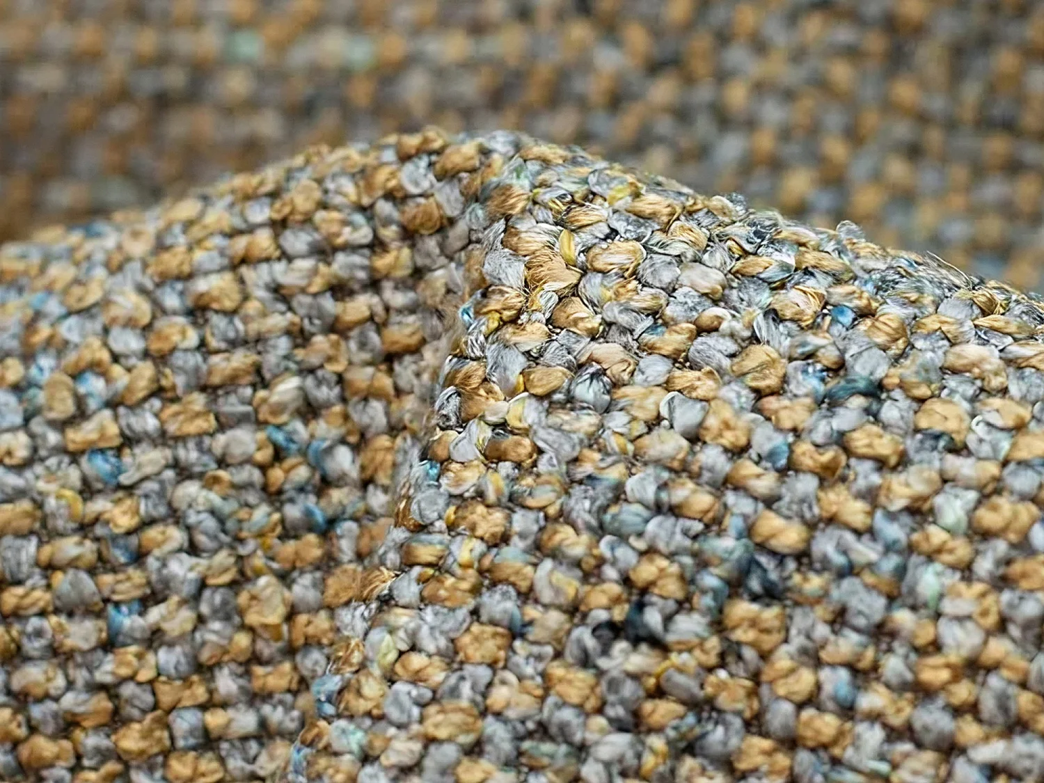 Canapé modulable 4 places gauche en tissu texturé - beige foncé - EKAHI