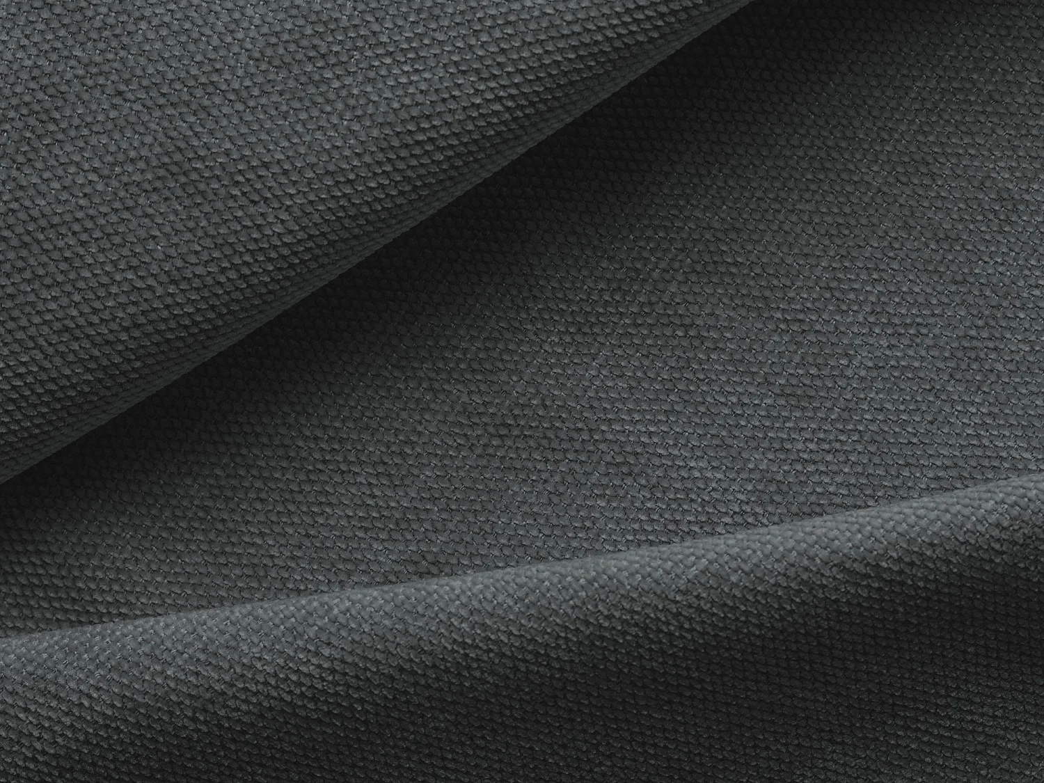 Canapé modulable 4 places droit en tissu chenille - graphite - EKAHI
