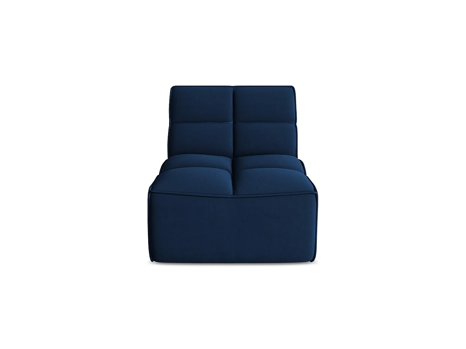 Modular - Mittelsofa - Samt - Königsblau - BELLUNO