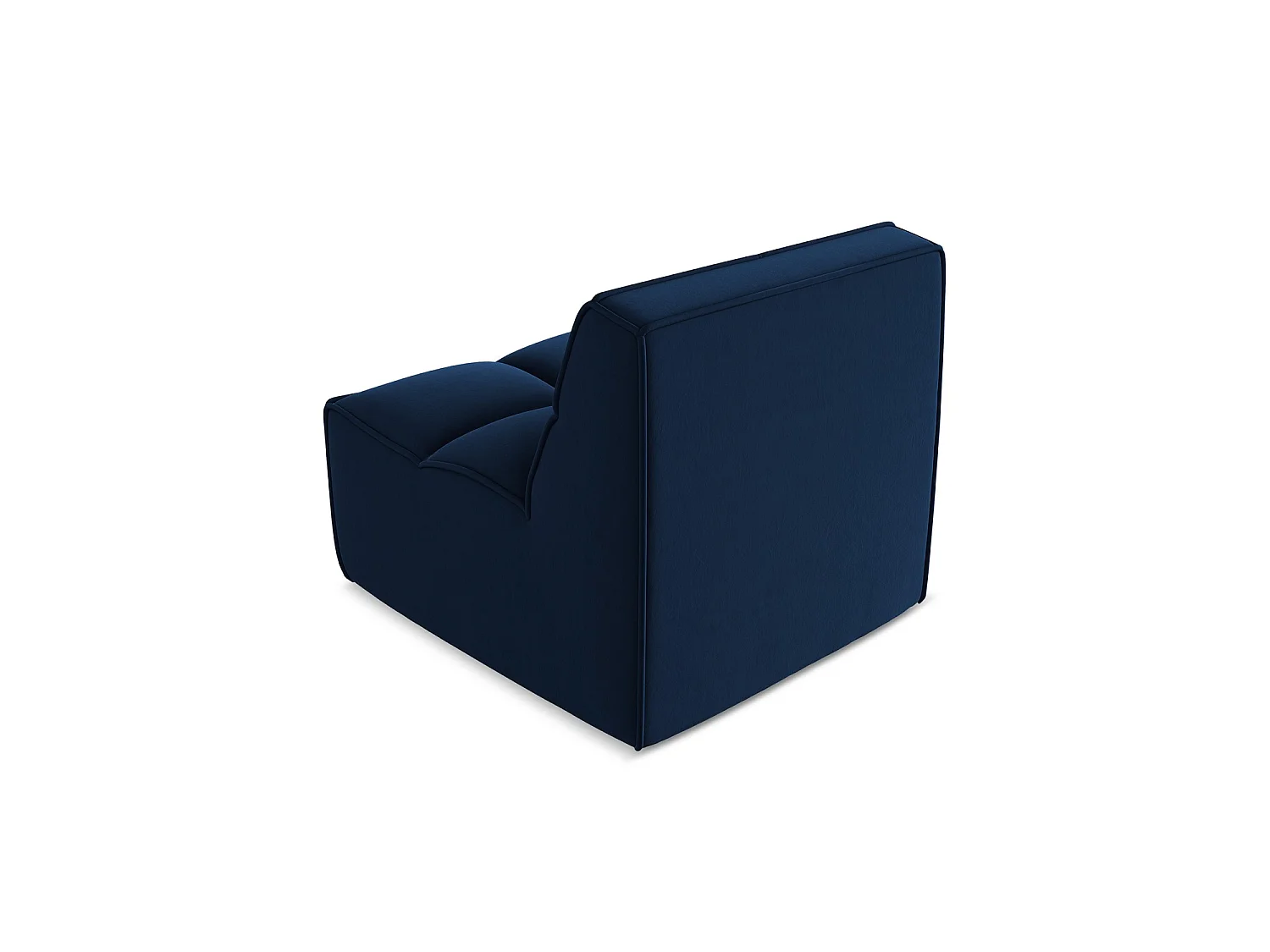 Modular - Mittelsofa - Samt - Königsblau - BELLUNO