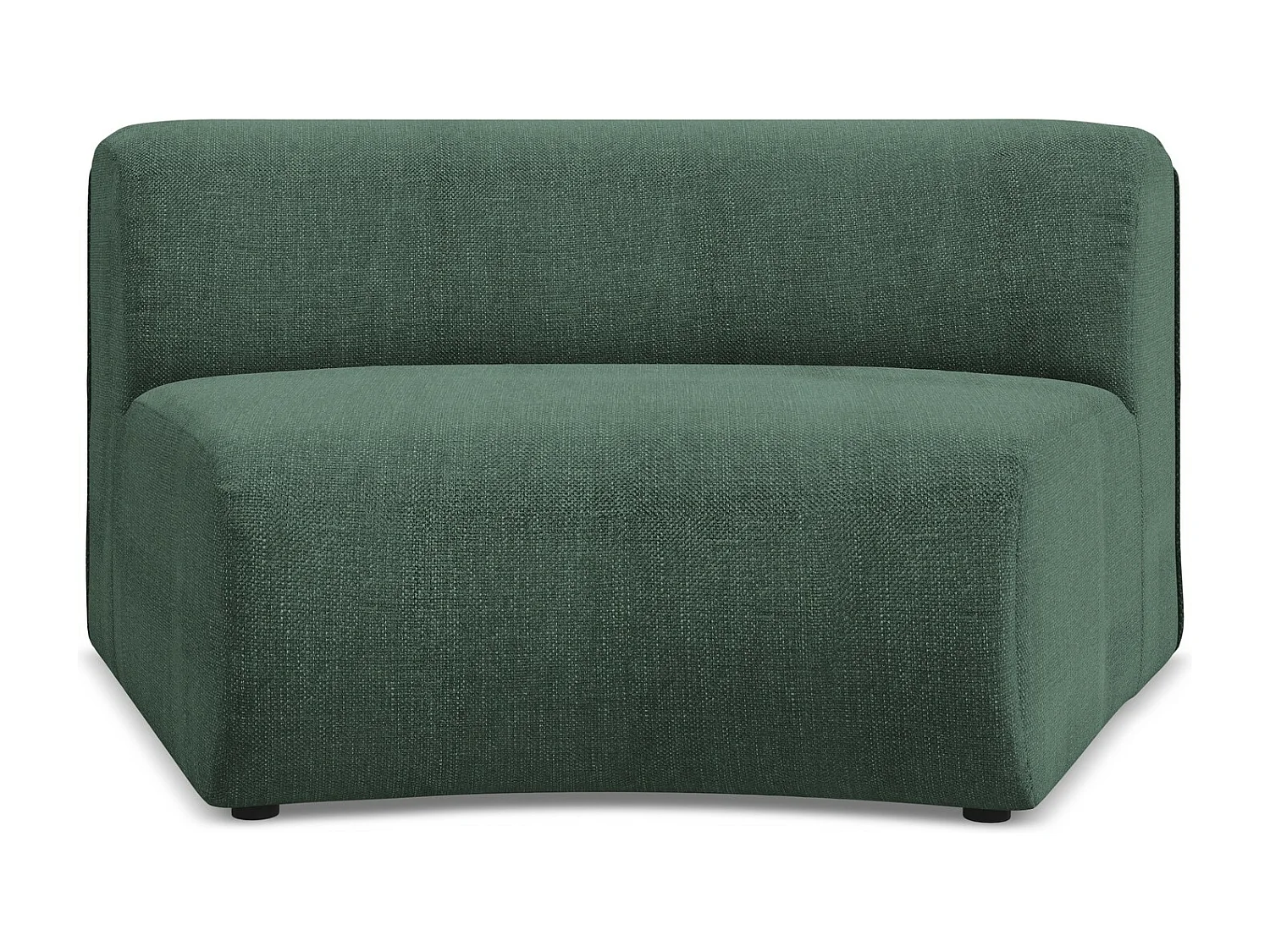 Fauteuil d'angle pour canapé modulable en tissu chenille - vert - EKAHI