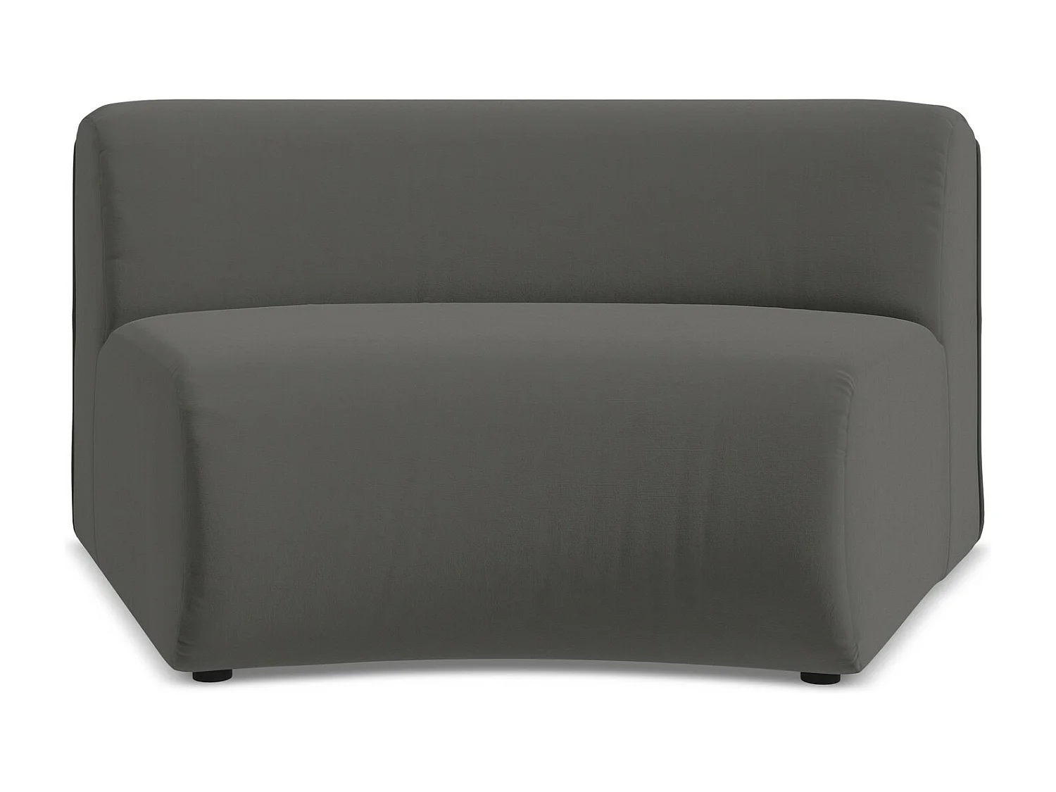 Moduł pizza - z tkaniny welwetowej - stalowy - EKAHI