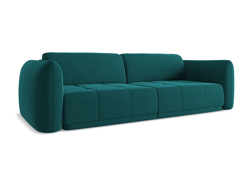 4-Sitzer Sofa - - Samt - Marine - HOKU