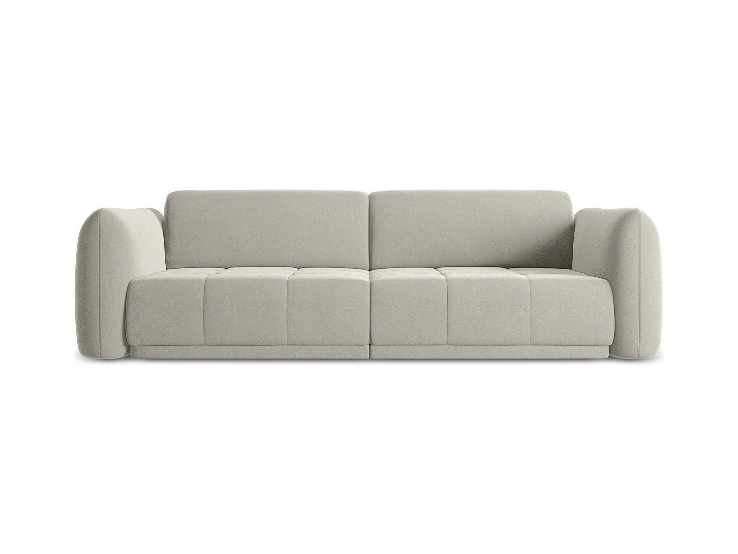 Canapé 4 places en velours - perle - HOKU