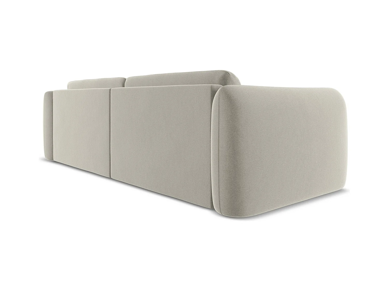 Canapé 4 places en velours - perle - HOKU