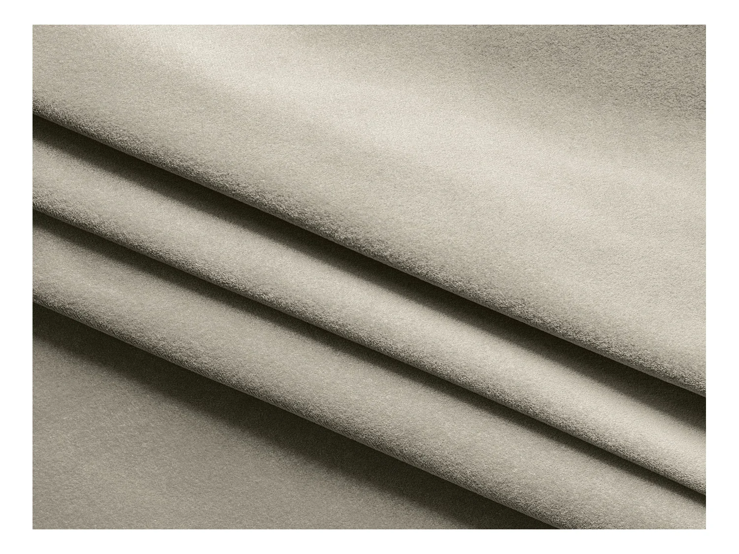 Canapé 4 places en velours - perle - HOKU