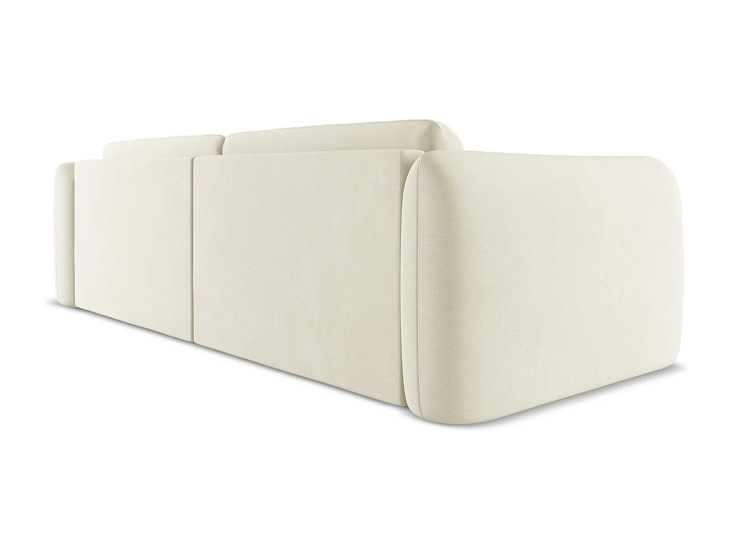 Driezitsbank van beige chenille stof - HOKU