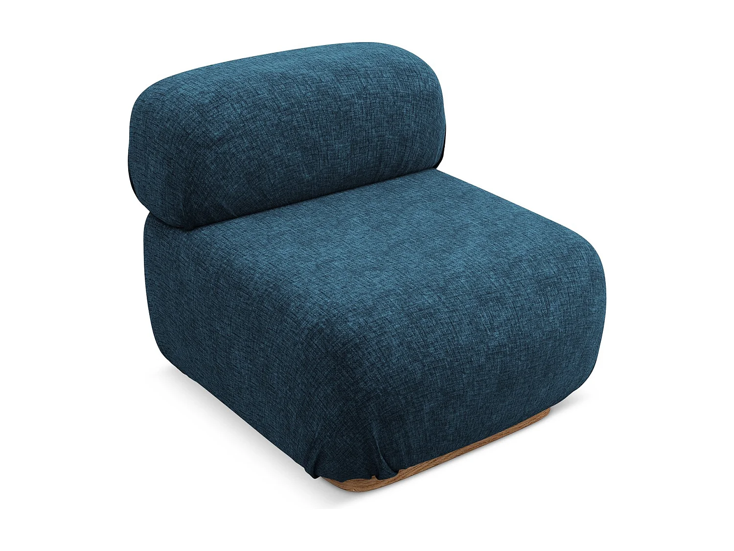 Moduł - z tkaniny szenilowej - królewski niebieski - AILANI