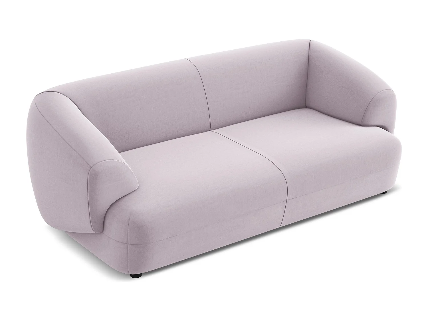 3-Sitzer Sofa - - Samt - Lavendel - MOANA