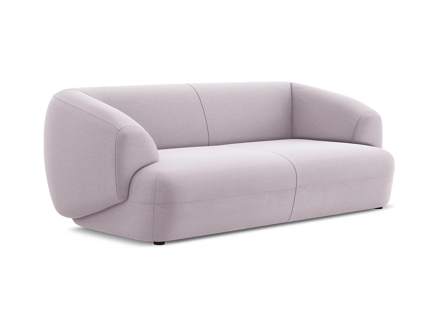 3-Sitzer Sofa - - Samt - Lavendel - MOANA