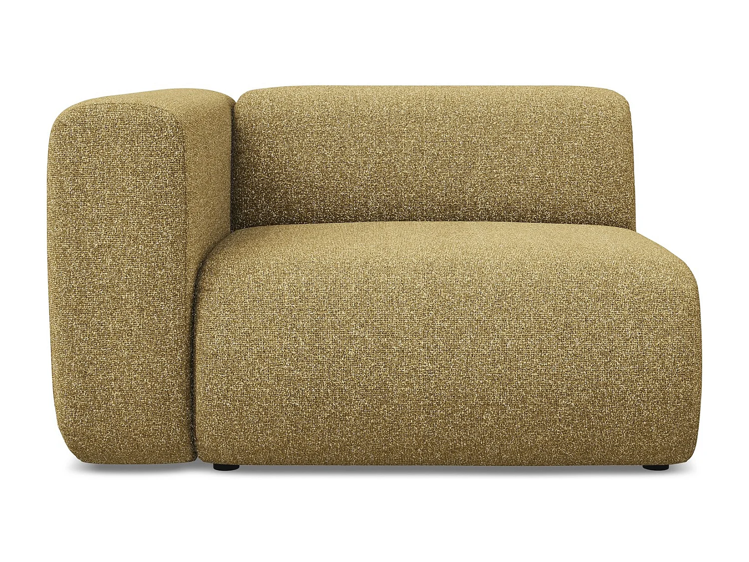 Modular - Eckteil mit Armlehne Links - Strukturstoff - Senf - EKAHI