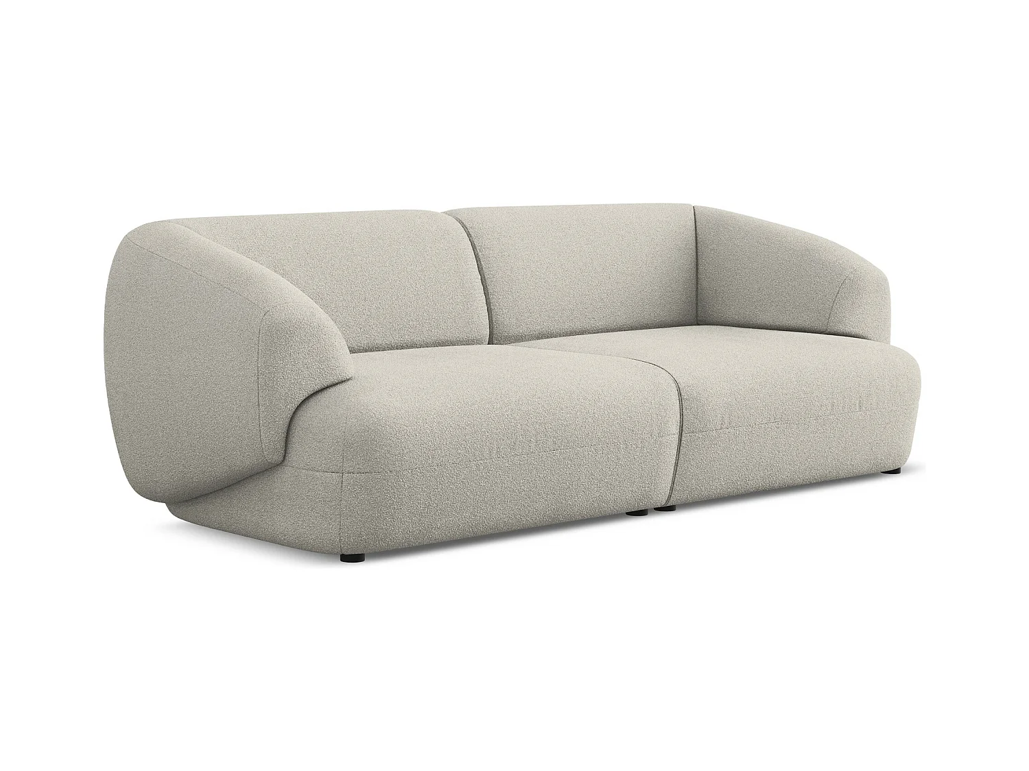 Modulares 4-Sitzer Sofa - - Bouclé - Beige - MOANA
