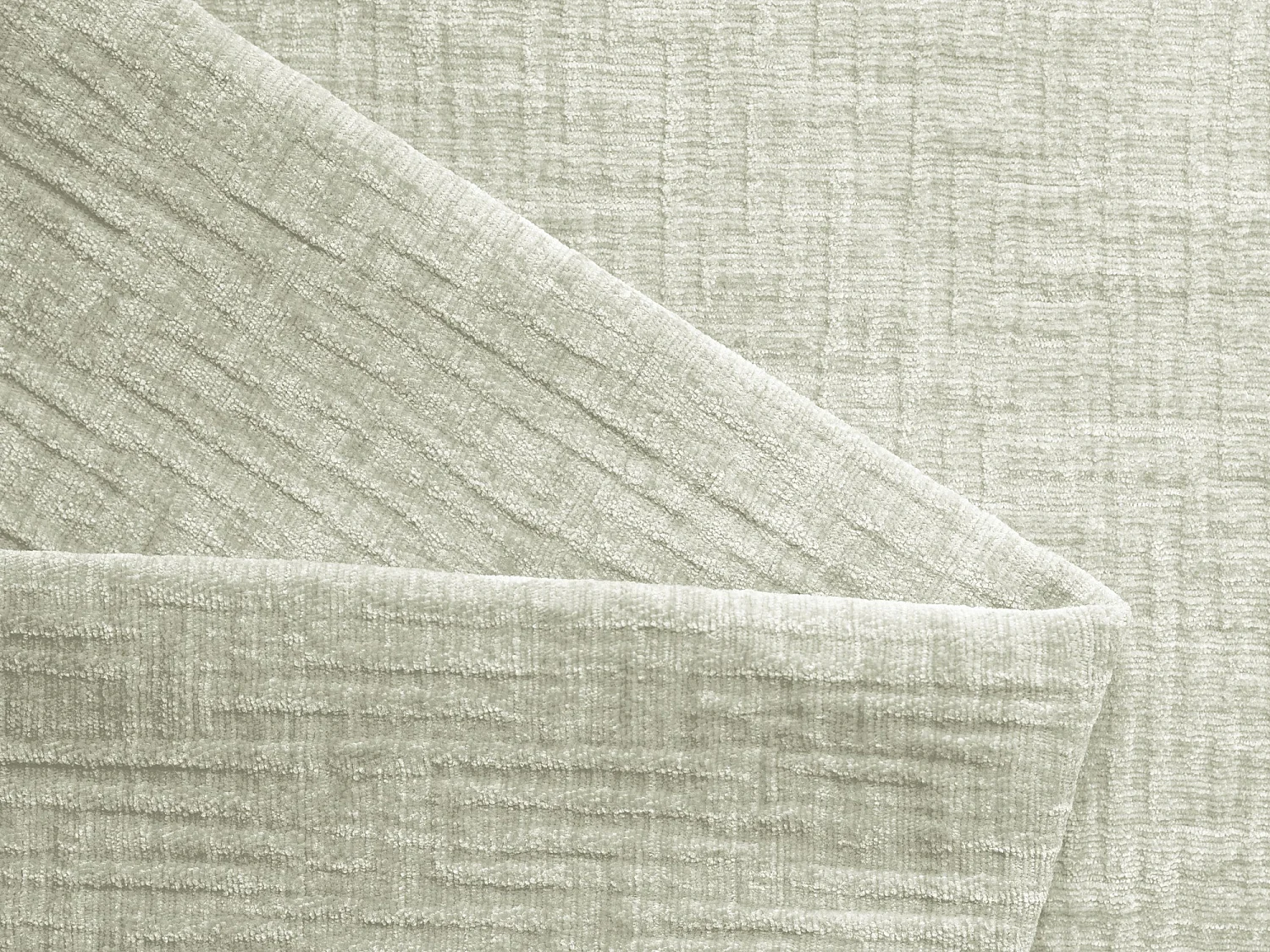 Canapé modulable 3 places gauche en tissu chenille - blanc - AILANI