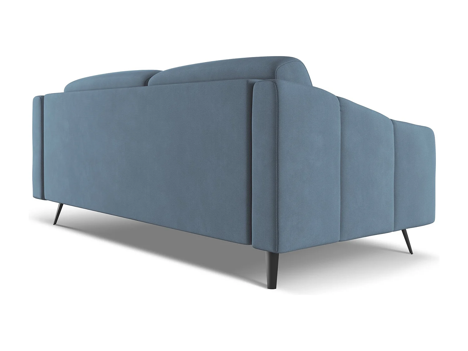 Canapé 3 places en tissu chenille - jeans - NALU