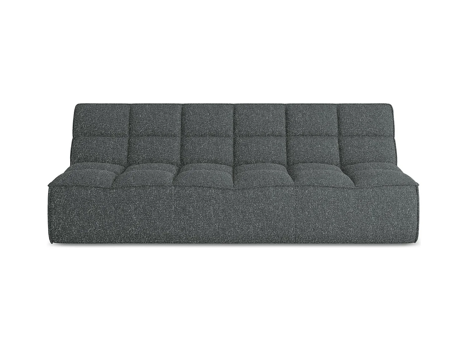 Modulares 3-Sitzer Sofa - - Strukturstoff - Graphit - KALAI