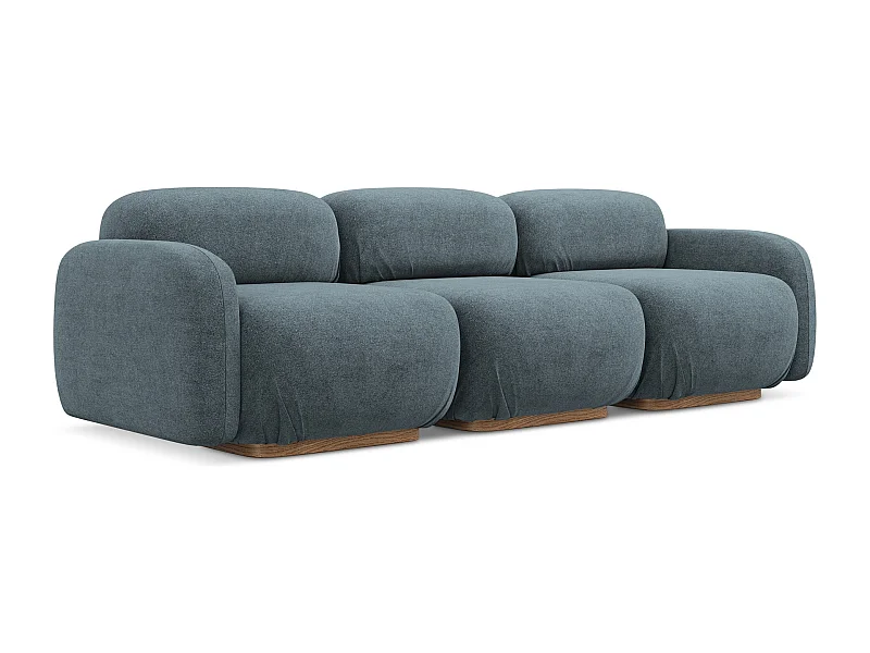 Modulares 4-Sitzer Sofa - - Bouclé - Jeans - AILANI