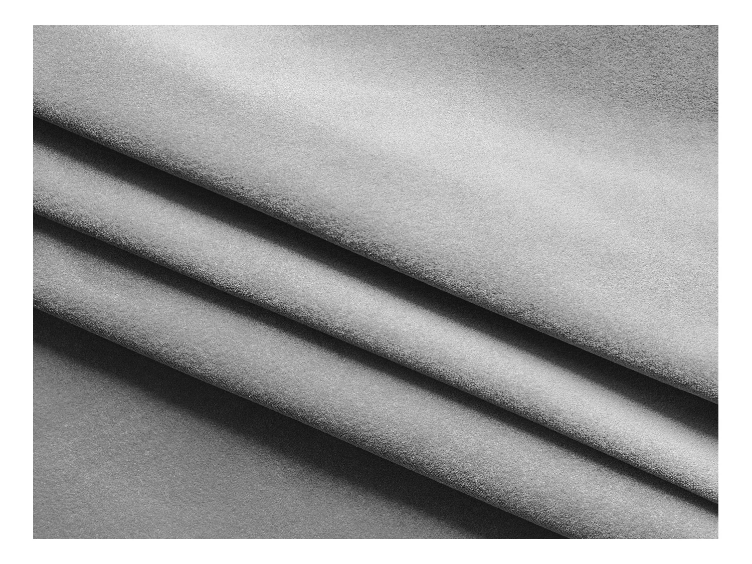 Canapé 4 places en velours - gris - HOKU