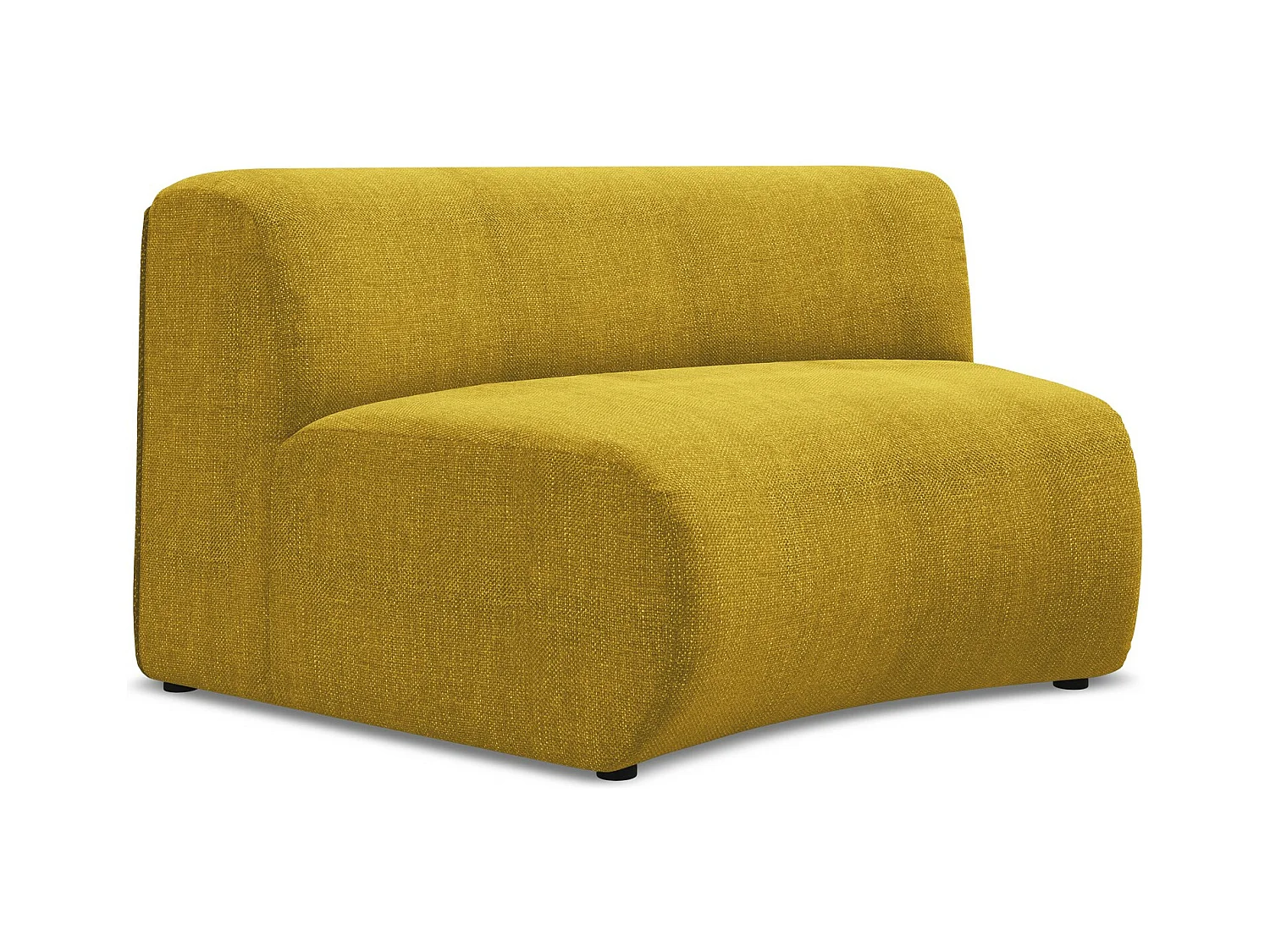 Modular - Ecksofa - Chenille - Senf - EKAHI
