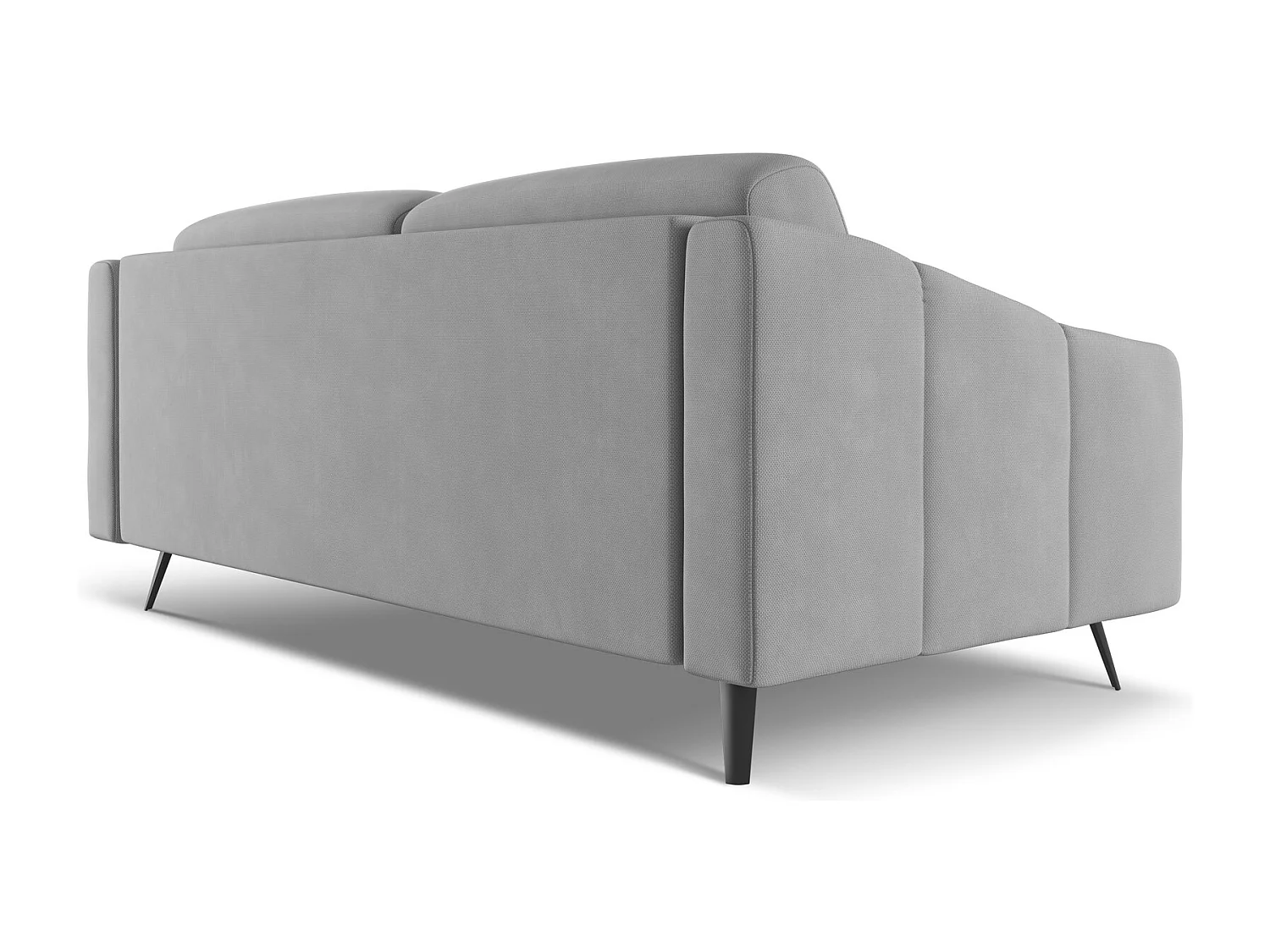 3-Sitzer Sofa - - Chenille - Hellgrau - NALU