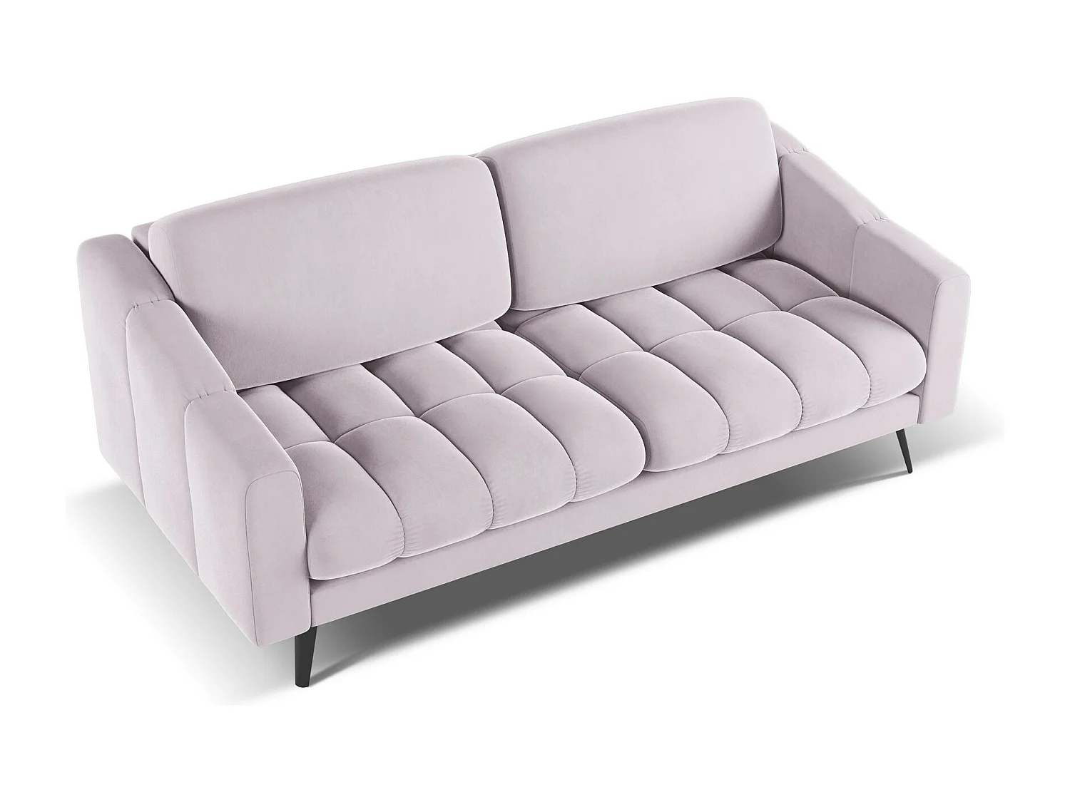 3-Sitzer Sofa - - Samt - Lavendel - NALU
