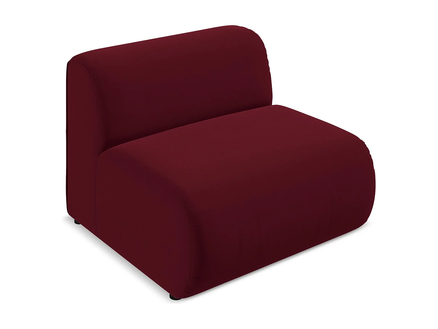 Modular - Mittelsofa - Samt - Burgund - EKAHI