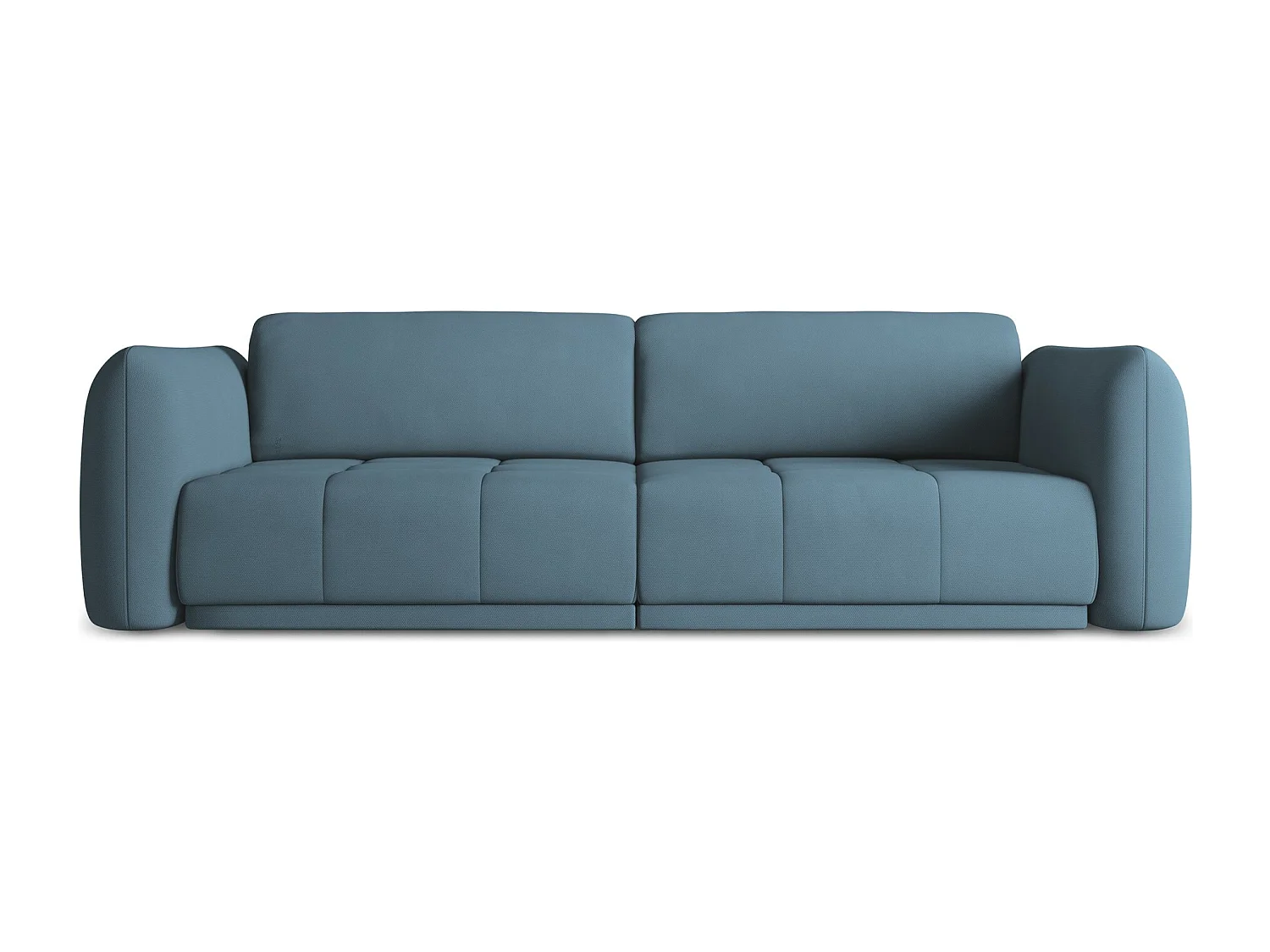 Canapé 4 places en tissu chenille - jeans - HOKU