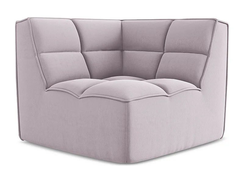 Modular - Ecksofa - Samt - Lavendel - KALAI